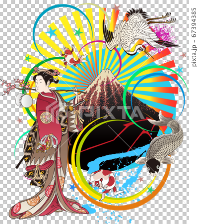 浮世絵 デザイン その13 浮世絵 デザイン その13 67394385
