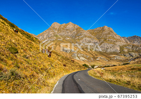 Landscape of the French alps, Bonneval sur Arc in 67395253