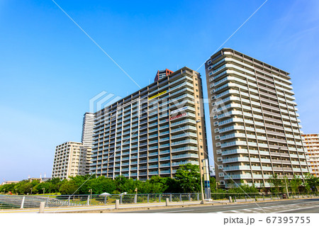 御島水域の朝風景（アイランドシティ）　【福岡市東区】 67395755