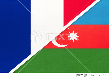 France and Azerbaijan, symbol of national flags France and Azerbaijan, symbol of national flags 67397838