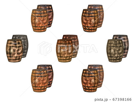 oak barrels two brown and gray containers for oak barrels two brown and gray containers for 67398166