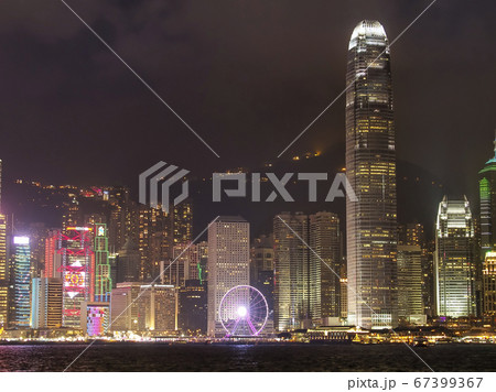 香港・香港島 摩天楼の夜景 Victoria Harbor at night, Hong Kong 香港・香港島 摩天楼の夜景 Victoria Harbor at night, Hong Kong 67399367