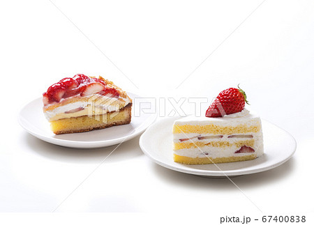 イチゴのショートケーキ イチゴタルトとイチゴショートケーキ イメージ素材 イチゴのショートケーキ イチゴタルトとイチゴショートケーキ イメージ素材 67400838