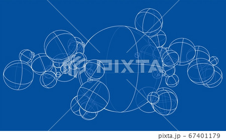 Abstract outline spheres concept Abstract outline spheres concept 67401179