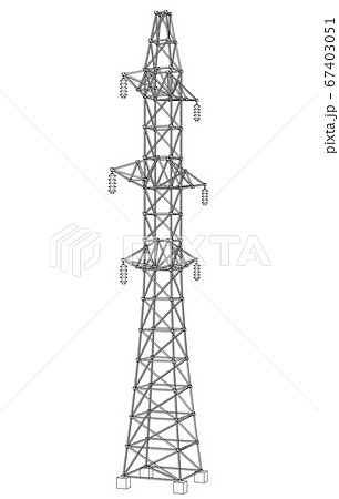 Electric pylon or electric tower concept 67403051