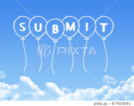 Cloud shaped as submit Message 67403691