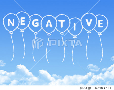 Cloud shaped as negative Message 67403714