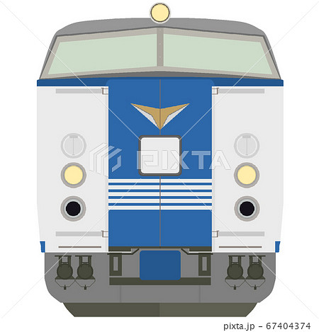 ドット絵風の485系（特急しらさぎ色） 67404374