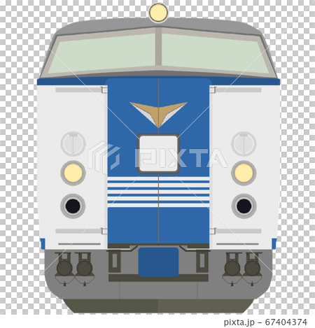 ドット絵風の485系（特急しらさぎ色） 67404374