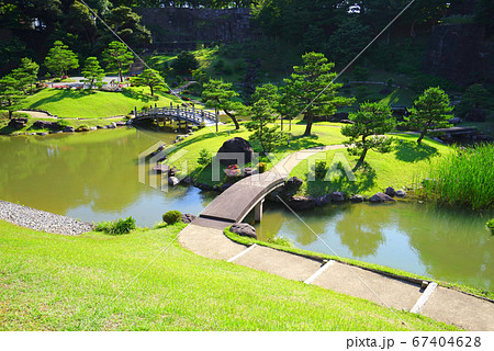 玉泉院丸庭園、金沢市、石川県、日本 玉泉院丸庭園、金沢市、石川県、日本 67404628
