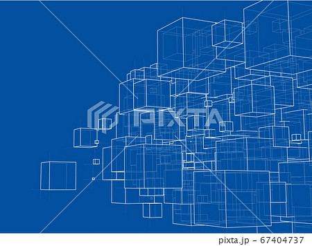 Abstract boxes background 67404737