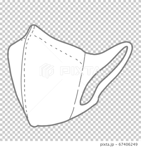 Three-dimensional mask with seams (nonwoven mask) 67406249