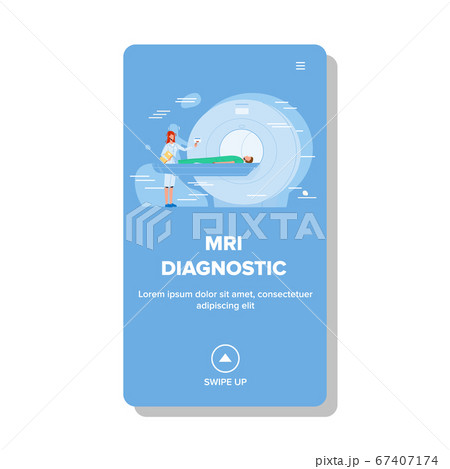 Mri Diagnostic Hospital Procedure Cabinet Vector Illustration 67407174