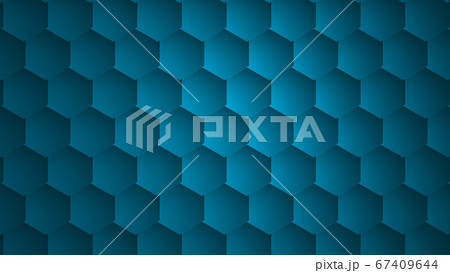 CGヘクサゴン　グラデーションの六角形 67409644