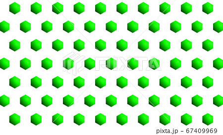 CGヘクサゴン　グラデーションの六角形 67409969