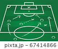 Background of soccer team formation and tactic 67414866