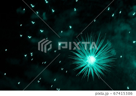 Turquoise big bang science object has glowing core 67415386