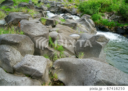 漢灘江 溶岩 柱状節理 67416250