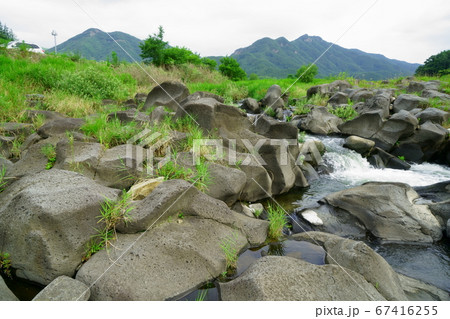 漢灘江 溶岩 柱状節理 67416255