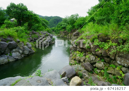 漢灘江 溶岩 柱状節理 67416257