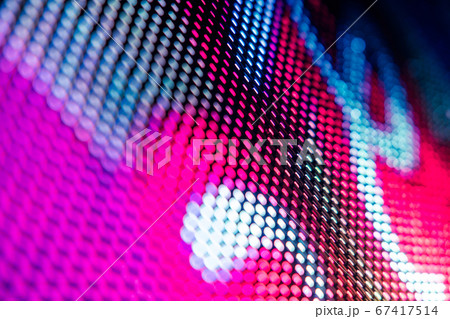 CloseUp LED blurred screen. LED soft focus 67417514