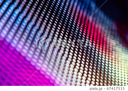 CloseUp LED blurred screen. LED soft focus 67417515
