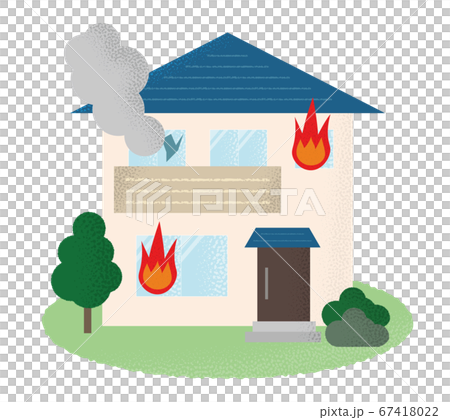 Vector illustration of houses in a fire Vector illustration of houses in a fire 67418022
