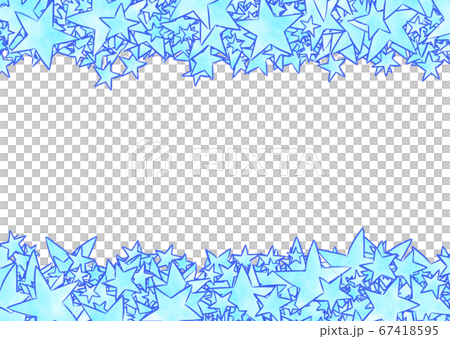 Stars in blue, horizontal, parallel borders Stars in blue, horizontal, parallel borders 67418595