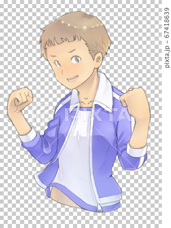 一個穿著運動服的女學生以勇氣支撐你 67418639