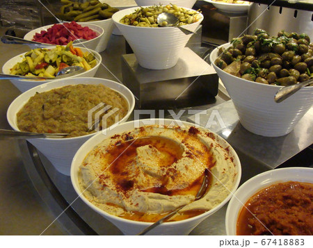 イスラエル名物料理ひよこ豆のペースト イスラエル名物料理ひよこ豆のペースト 67418883