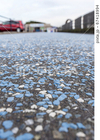 ブルーチップが埋め込まれたすべり止め舗装 ブルーチップが埋め込まれたすべり止め舗装 67418994
