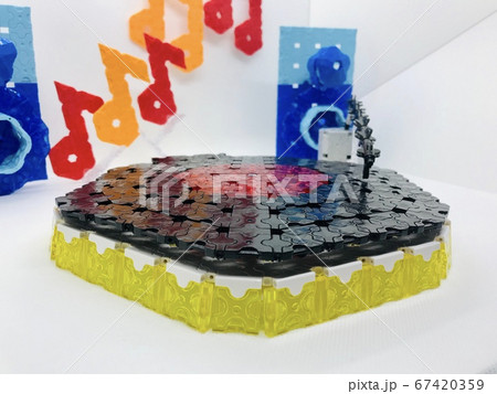 レコードのブロックアート 67420359