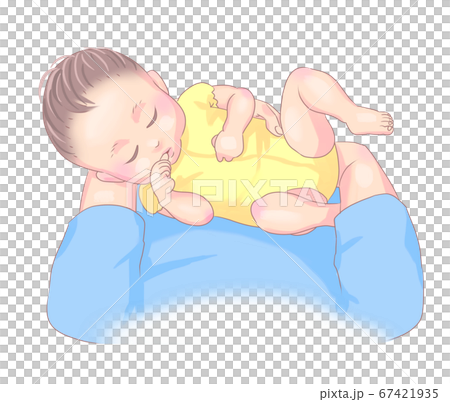 A picture of a mother/father looking at a baby 67421935