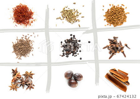 Set of different spices Set of different spices 67424132