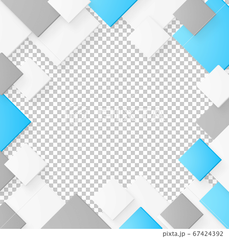 グラフィックデザイン 四角形の重なりのイラスト素材