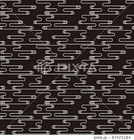 日本の伝統的な柄 えがすみ えがすみもん 和柄 模様 エ霞文 エ霞 背景のイラスト素材