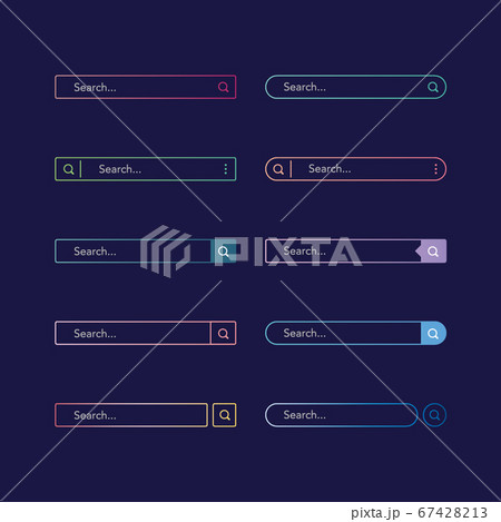 グラデーション検索バー 67428213
