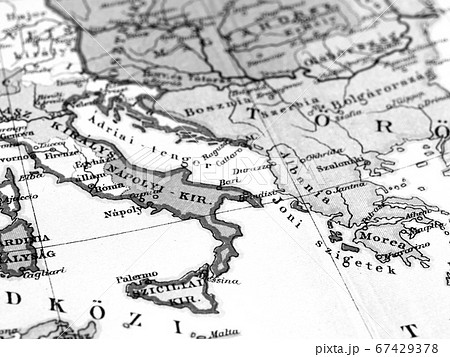 古地図　イタリア 67429378