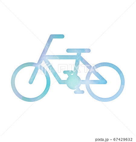 乗り物のアイコン 水彩画タッチ 自転車 デザインアイコン 優しい シンボル スタンプ 乗り物のアイコン 水彩画タッチ 自転車 デザインアイコン 優しい シンボル スタンプ 67429632