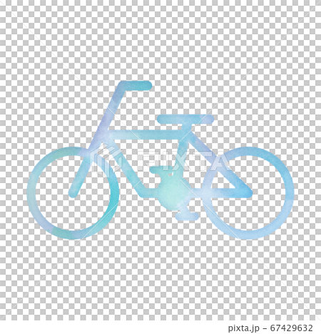 乗り物のアイコン 水彩画タッチ 自転車 デザインアイコン 優しい シンボル スタンプ 乗り物のアイコン 水彩画タッチ 自転車 デザインアイコン 優しい シンボル スタンプ 67429632