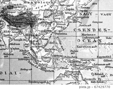 古地図　中央アメリカ 67429770