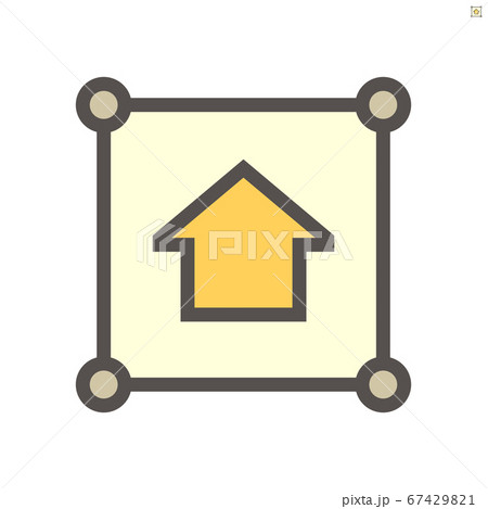 Home in land boundary vector icon design, 48X48 67429821