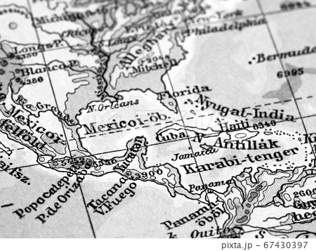 古地図　中央アメリカ 67430397