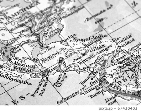 古地図　中央アメリカ 67430403