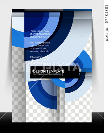 Circle design a4 flyer print template, annual report design 67431385