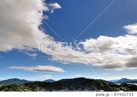 広島県呉市音戸の瀬戸の夏の空 広島県呉市音戸の瀬戸の夏の空 67432733