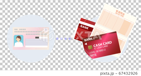 Bank account and my number card vector illustration material 67432926