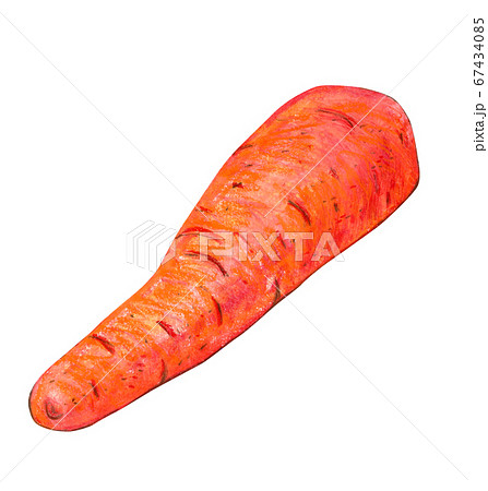 Carrot without leaves on a white background. Carrot without leaves on a white background. 67434085