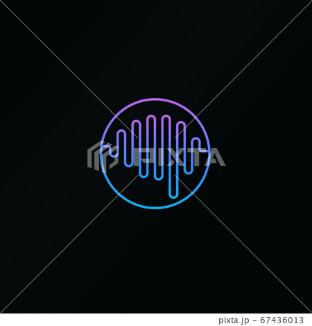 Brain wave abstract vector logo template Brain wave abstract vector logo template 67436013