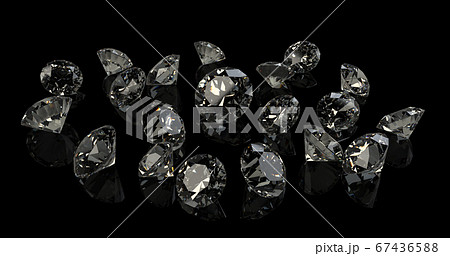 ダイヤモンドの宝石 ジュエリーのイラスト素材